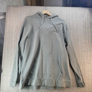 ASOS Hoodie Mens 2XL Gray Sage Green Pullover Kangaroo Pocket Casual Sweatshirt‎